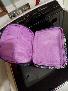 Vera Bradley Purple Lined Travel Organizer Case